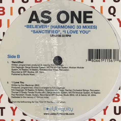 As One - Believer Harmonic 33 Remix Feat. Diverse