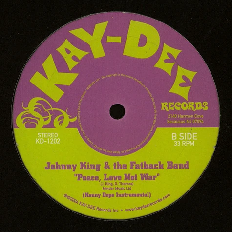 Johnny King & The Fatback Band - Peace, love not war Kenny Dope extended mix