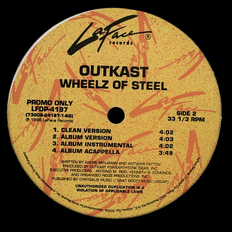 OutKast - ATLiens / Wheelz Of Steel
