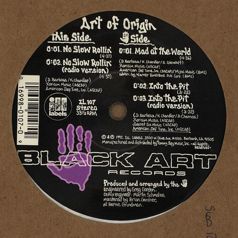 Art Of Origin - No Slow Rollin'