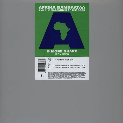 Afrika Bambaataa - B more shake remixes