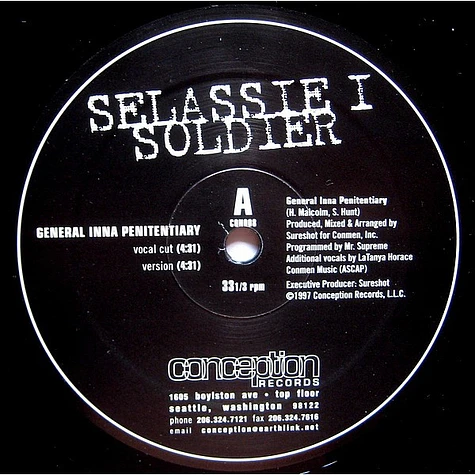 Selassie I Soldier - General Inna Penitentiary