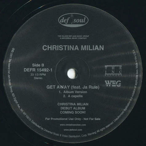 Christina Milian featuring Ja Rule - Get Away