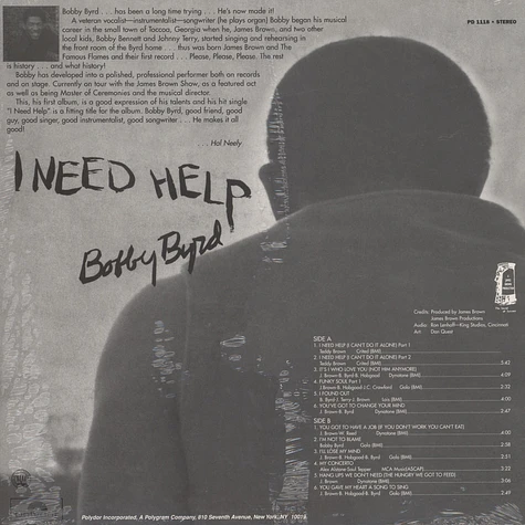 Bobby Byrd - I need help