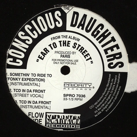 The Conscious Daughters - Somethin' To Ride To (Fonky Expedition) / TCD In Da Front