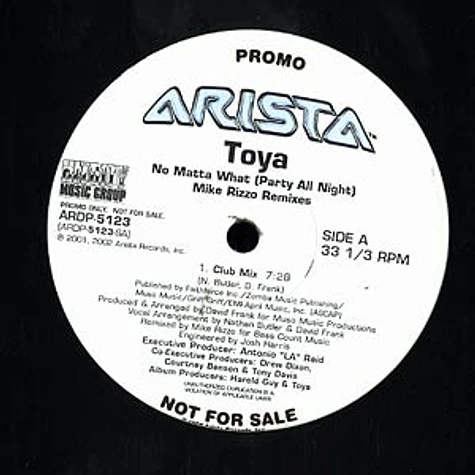 Toya - No matta what (party all night) remix