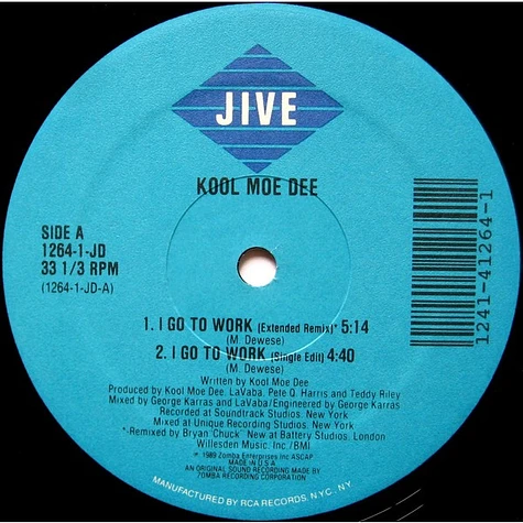 Kool Moe Dee - I Go To Work