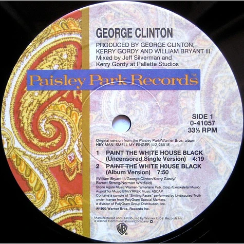 George Clinton - Paint The White House Black