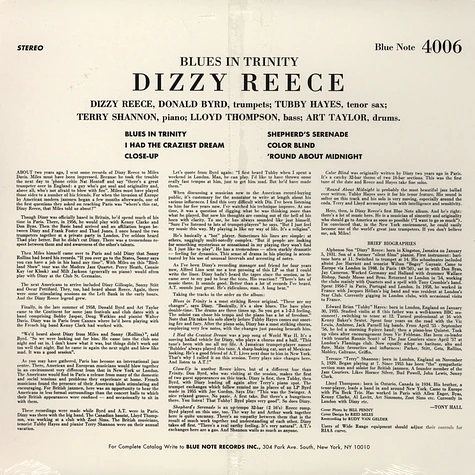 Dizzy Reece - Blues in trinity