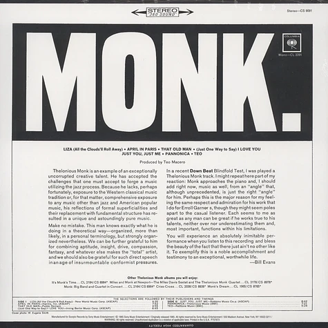 Thelonious Monk - Monk