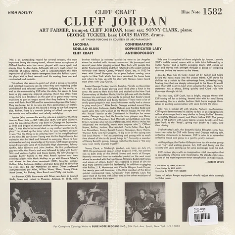 Cliff Jordan - Cliff craft