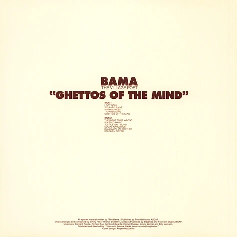 Bama - Ghettos of the mind