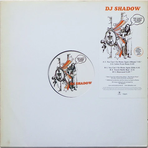 DJ Shadow - You Can’t Go Home Again!