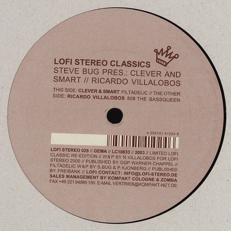 Clever and Smart / Ricardo Villalobos - Filtadelic / 808 the bassqueen