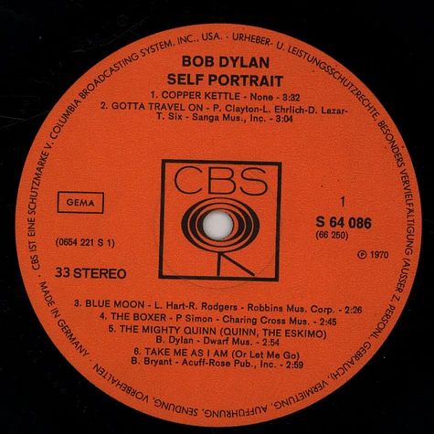 Bob Dylan - Self Portrait
