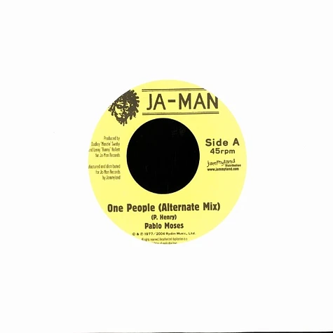 Pablo Moses / The Rebels - One people (alternate mix) / dub in unity