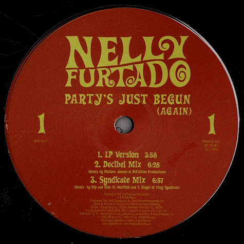 Nelly Furtado - Party's just began (again)