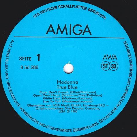 Madonna - True Blue