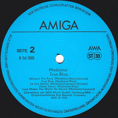 Madonna - True Blue