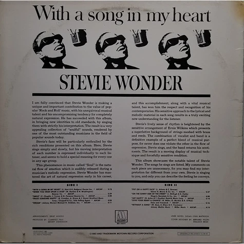 Stevie Wonder - With A Song In My Heart