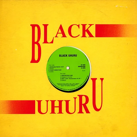 Black Uhuru - Reggae rock