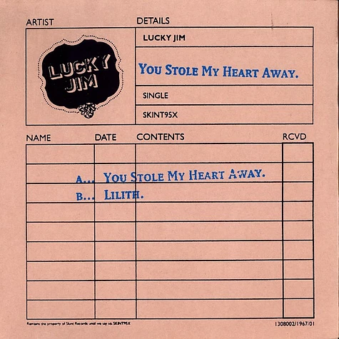 Lucky Jim - You stole my heart away