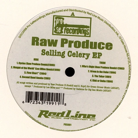Raw Produce - Selling Celery EP
