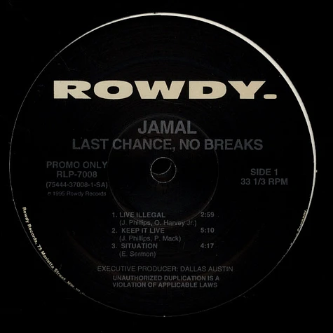 Jamal - Last Chance, No Breaks