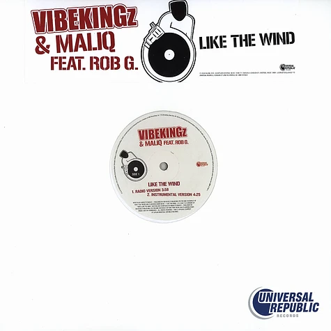 Vibekingz - Like the wind feat. Maliq & Rob G.