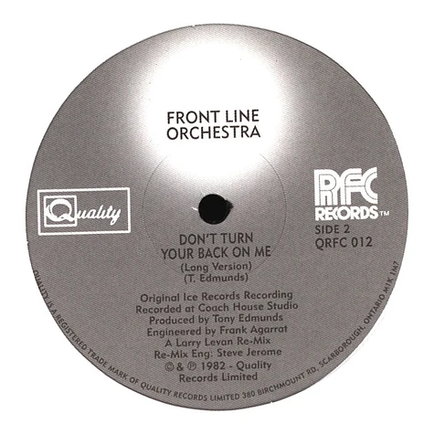 Front Line Orchestra - Don't turn your back on me