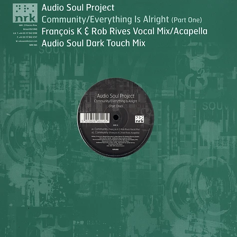 Audio Soul Project - Community / everything is alright part 1