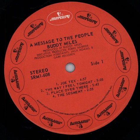 Buddy Miles - A Message To The People