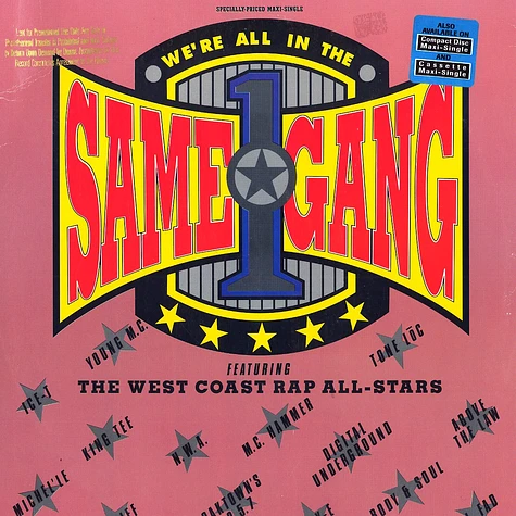 The West Coast Rap All-Stars - We're All In The Same Gang