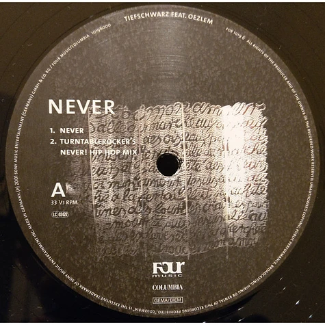 Tiefschwarz Feat. Oezlem - Never