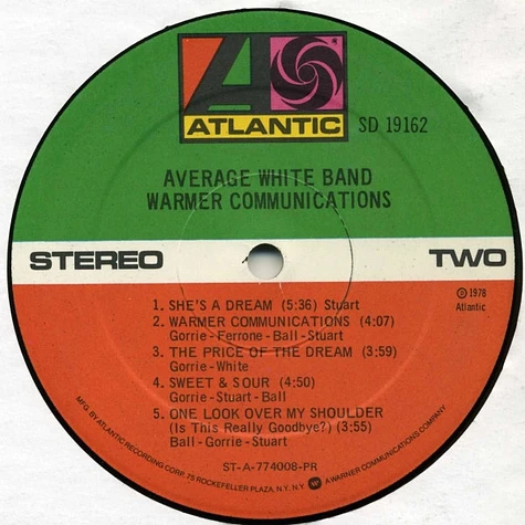 Average White Band - Warmer Communications