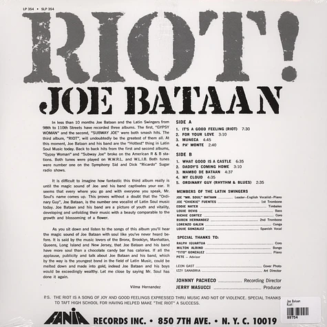Joe Bataan - Riot!