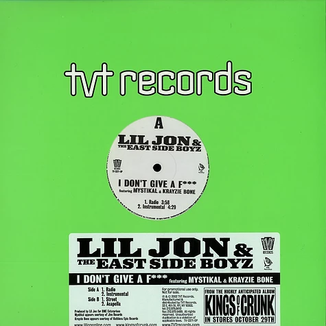 Lil Jon & The East Side Boyz - I don't give a fuck feat. Mystikal & Krayzie Bone