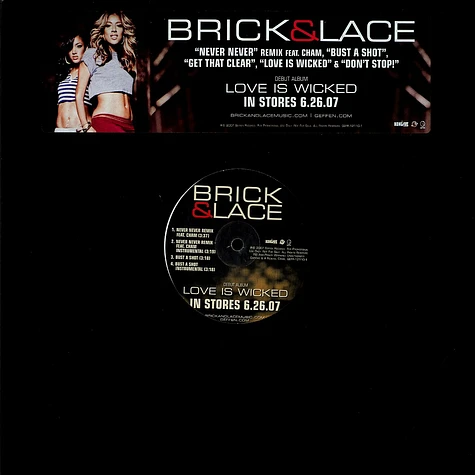Brick & Lace - Never never remix feat. Cham