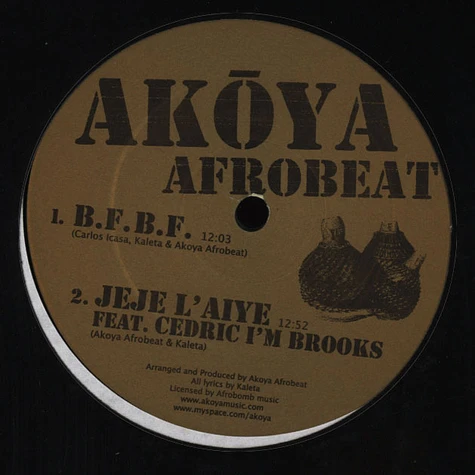 Akoya Afrobeat Ensemble - B.F.B.F.