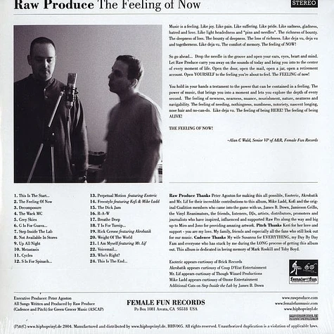 Raw Produce - The Feeling Of Now
