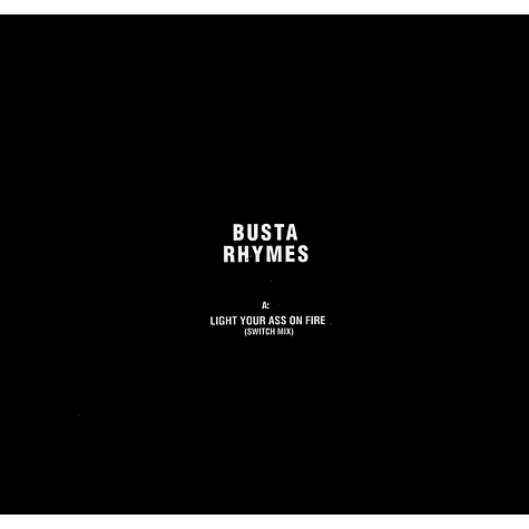 Busta Rhymes / Cedric Gervais - Light your ass on fire Switch mix / pills Rene Amesz remix