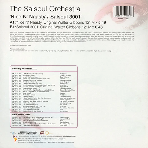 The Salsoul Orchestra - Nice N' Nasty
