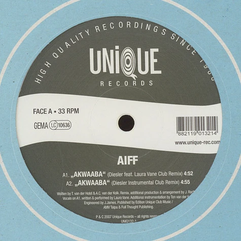AIFF - Akwaaba Diesler remix feat. Laura Vane