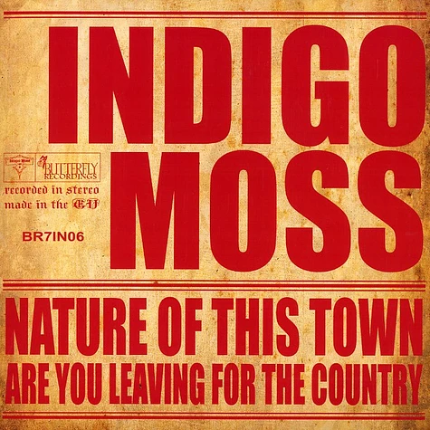 Indigo Moss - Nature of this town