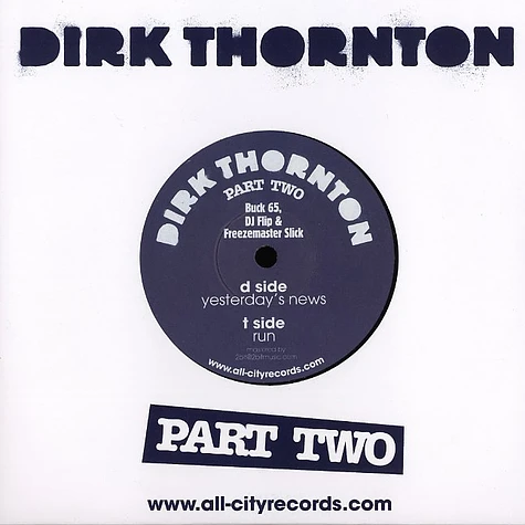 Dirk Thornton (Buck 65 & O Liffey Cousins) - Yesterday's news