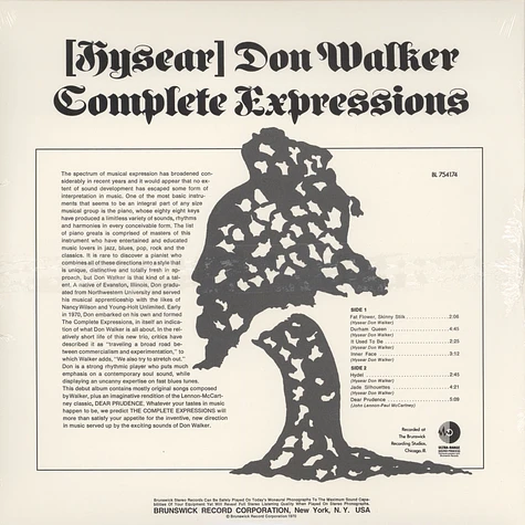 Hysear Don Walker - Complete expressions