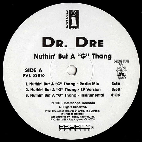 Dr. Dre - Nuthin' But A G Thang