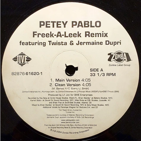 Petey Pablo - Freek-A-Leek Remix