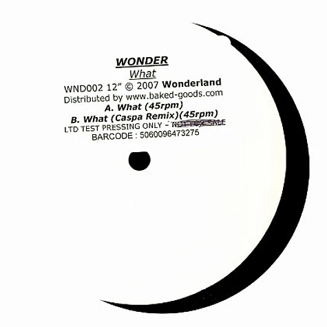 Wonder - What