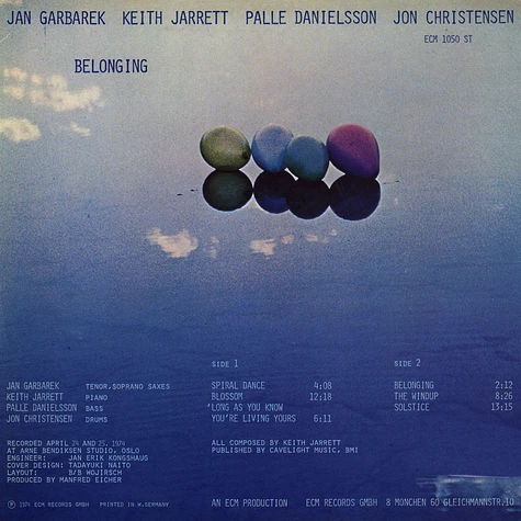 Jan Garbarek, Keith Jarrett, Palle Danielsson, Jon Christensen - Belonging